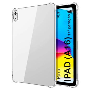 Imagem de Capa case capinha Silicone Tpu Para Apple iPad (A16) 11º geração A3354 A3355 A3356 Tela10.9 Polegadas ano 2025 Anti Impacto, Anti Shock - Alamo
