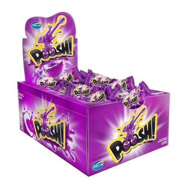 Imagem de Chiclete  poosh uva 40un - RIO DOCE ATACADO