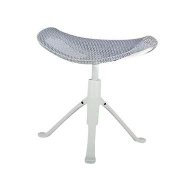 Imagem de IEUDNS Pé de escritório descanso sob o apoio de pé da mesa Ergonomia com 8 níveis de altura pernas as bancos de pernas no trabalho de uso comercial, Branco