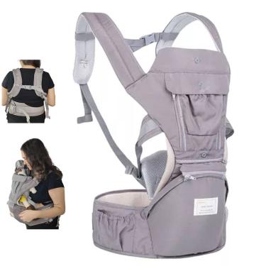 Imagem de Canguru Carregador Criança Bebe Viagem Passeio Alça Ajustavel Ergonomico Bolso Acolchoado Confortavel Macio Seguro Resistente
