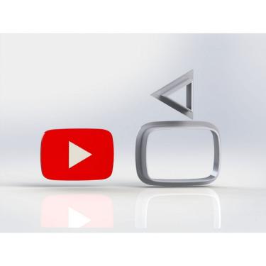 Imagem de Cortador Redes Sociais - Youtube Tamanho 5 Cm