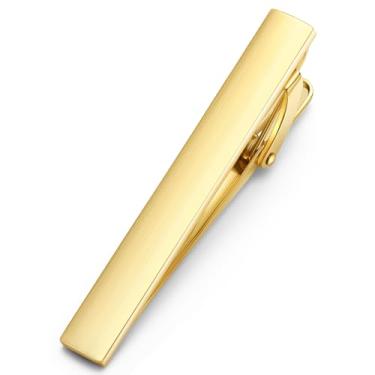 Imagem de HONEY BEAR 5 cm/5,4 cm/6 cm barra de prendedor de gravata masculina para presente de casamento de negócios de aço de tamanho normal 5 cm/5,4 cm/5,4 cm/6 cm, 5/5.4/6cm, Aço inoxidável, Sem Pedra