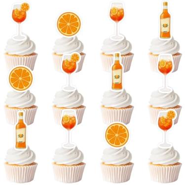 Imagem de 36Pcs Feeling Spritzy Cupcake Toppers Citrus Cocktail Bridal Shower Decorations Feeling Spritzy Bachelorette Table Decor for Summer Fruit Mimosa Wedding Bridal Shower Engagement Wedding Party Supplies