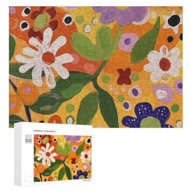 Imagem de Quebra-cabeça para adultos 1000 peças quebra-cabeça desafiador pequeno flor círculo quebra-cabeça com letras na parte de trás quebra-cabeça personalizado perfeito para noites de jogo