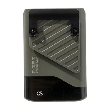 Imagem de KiBcsLic Ventilador portátil de ar condicionado de mão Ventilador de cintura para viagens e esportes ao ar livre, Verde