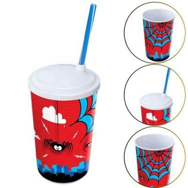Imagem de Copo de Plástico 550 ML Herói Homem Aranha Lembrancinha - Arqplast