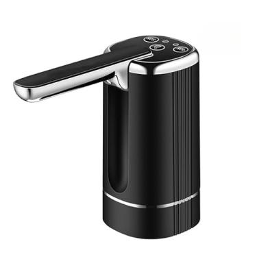 Imagem de Bomba Elétrica Dispenser De Galão Universal Com Carregamento USB Para Galão Garrafão De Água(PRETO/PRATA)