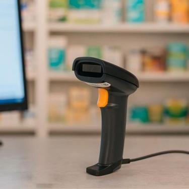 Imagem de Leitor Código Com Fio Rápido Ideal Para Produtos - RELET