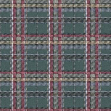 Imagem de Papel De Parede Botany House Xadrez Azul E Roxo 15577