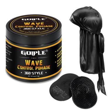 Imagem de Pomada Wave Goiple Natural Strong Hold 120 mL + 2 pincéis + Durag
