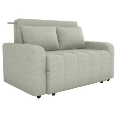 Imagem de Sofa Cama 2 Lugares 138 cm Amora Tecido Pompeia G504 Bege Milani Store