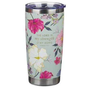Imagem de Tumbler SS Teal Strength Exodus 15:2