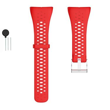 Imagem de Gheper Pulseira de relógio de substituição compatível com Polar M430/M400 GPS Smart Sports Watch Pulseira de silicone macio