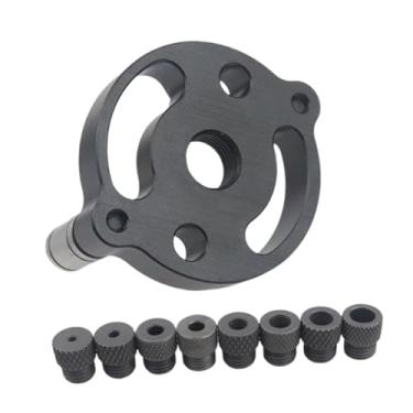 Imagem de Ｂｅｓｇａ Gabarito para furos de bolso em madeira, acessórios para gabarito de cavilha vertical, guia de broca resistente para furador localizador, para furador, Preto