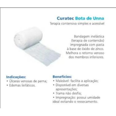 Imagem de Curativo Bota De Unna Curatec Tamanho 10,2 cm X 9,14 cm
