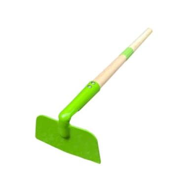 Imagem de IEUDNS Mini ferramenta de jardim compacta para áreas externas, cabo confortável, brinquedo prático de areia de praia em aço, brinquedo de jardinagem para, Enxada Larga