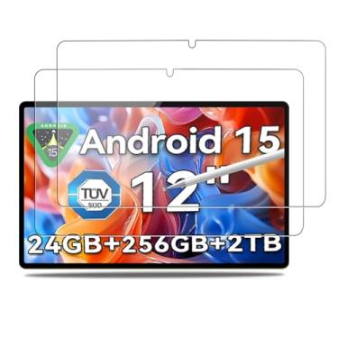 Imagem de NOUKAJU Protetor de tela para Blackview Mega2 de 12 polegadas, vidro temperado HD, dureza 9h, arranhões, anti-impressão digital, protetor de filme de vidro temperado para tablet Blackview Mega 2 [2