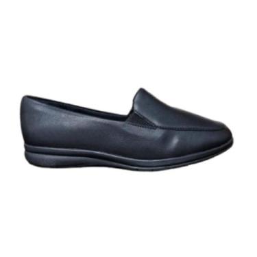 Imagem de Sapato Feminino PICCADILLY Mocassim Anabela baixo 261033, Preto, 37
