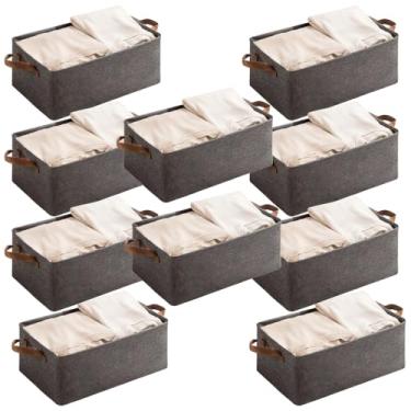 Imagem de Caixa Organizadora Estrutura Metal Guarda Roupa Brinquedos Toalhas Lençois 47x27cm Retrátil (10)