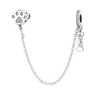 Imagem de Berloque De Prata 925 Com Margarida, Borboleta E Coração Para Pulseira