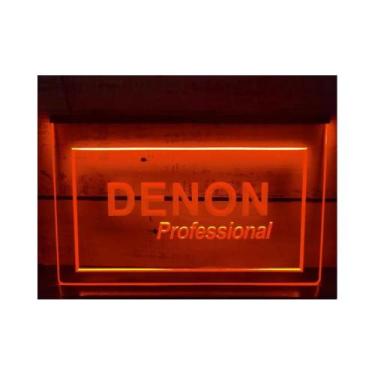 Imagem de Sinal De Néon LED Com Escultura 3D Denon Home Theater Áudio Arte De Pa
