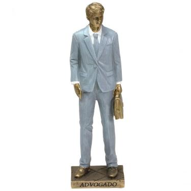 Imagem de Estatueta Profissão Advogado Escultura Enfeite Resina 25cm