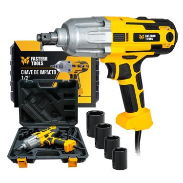 Imagem de Chave de Impacto Elétrica com 4 Soquetes 900W Fasterr Tools - FST057
