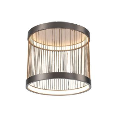 Imagem de Plafon Nordecor Beys 2938 Led Bivolt Cinza / Dourado