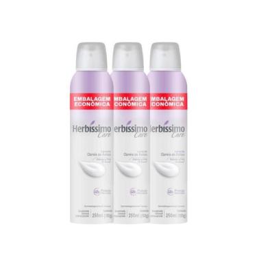 Imagem de Kit Desodorante Aerossol Antitranspirante Herbíssimo Care Lavanda 250M