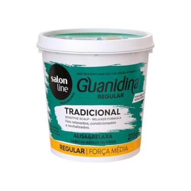 Imagem de Salon Line Creme Relax Guanidina 218Gr Regular Verde
