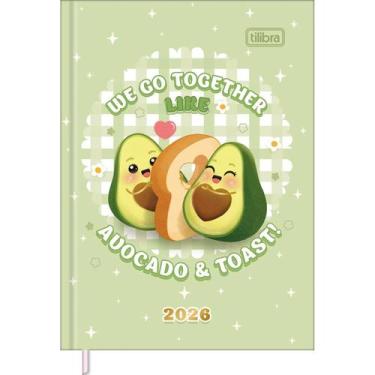 Imagem de Agenda Costurada MIni 7,8 x 10,8 cm Abacute 2026 - Avocado e Toast - V