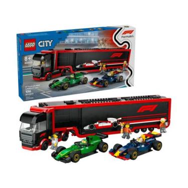 Imagem de LEGO Caminhão de F1 com Carros de F1 RB20 e AMR24 - 60445 1086 Peças