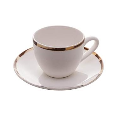 Imagem de XÍCARA DE CAFÉ C/PIRES DE PORCELANA BAMBU 100ml