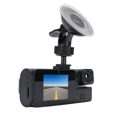 Imagem de EBTOOLS Dash Cam, 3 Canais Monitor, 1080p 170 ° de Largura, Visão Noturna, Com Imagem Reversa, Sensor G, Gravação de Loop, Tela HD de 2 Polegadas, Câmera WiFi Dual Dash para Carros