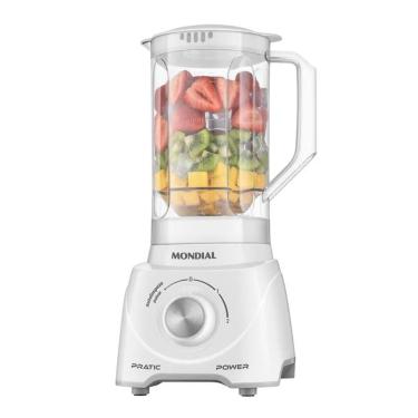 Imagem de Liquidificador Mondial Pratic Power 2,2L 2 Velocidades + Pulsar 550W Branco 220V - L-97-W
