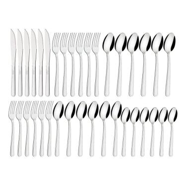 Imagem de Faqueiro Búzios Inox 36 Peças Mesa Posta Talheres Tramontina