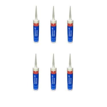 Imagem de Silicone Acético Transparente Siloc - 6 Unidades