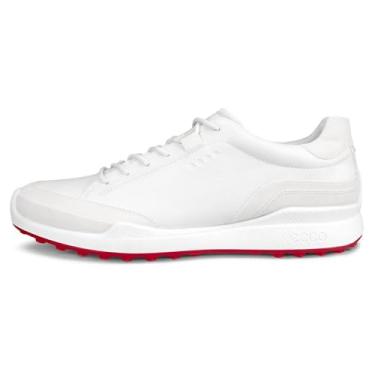 Imagem de ECCO Sapato de golfe masculino Biom Hybrid Hydromax resistente à água, Branco/Branco, 7-7.5