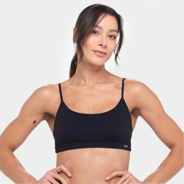 Imagem de Top Selene Alças Finas Feminino, Preto, GG
