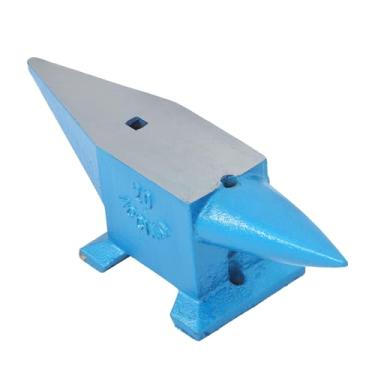 Imagem de Timunr Chifre redondo longo de aço forjado de aço forjado com bigorna dupla, 20 kg, adequado para processamento de metal