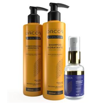 Imagem de Kit Shampoo + Condicionador + Oil Reparador 3 Produtos - Dacca Profess