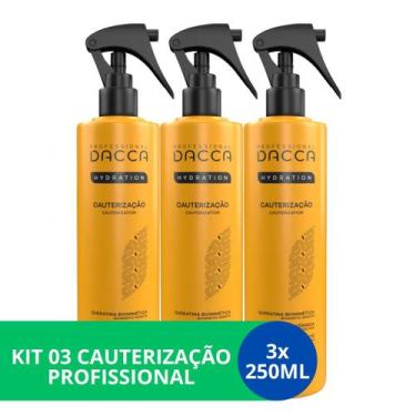 Imagem de Kit 3 Cauterização Profissional Reconstrução Capilar Anti-Frizz - Dacc
