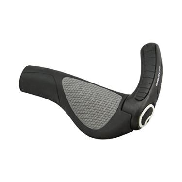 Imagem de Ergon - Punhos ergonômicos GP3 para guidão de bicicleta com suporte de barra de tamanho médio | Compatibilidade regular | para bicicletas híbridas e de montanha | Grande | Preto/Cinza