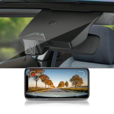 Imagem de Fitcamx 4K Dash Cam Adequada para Kia Carnival 2022-2026 (Part No#R0510) LX LXS EX SX Prestige, Integrado OEM Estilo, UHD 2160P Vídeo, WiFi & APP, Loop Gravação, G-Sensor, Fácil de Usar, 64GB Cartão