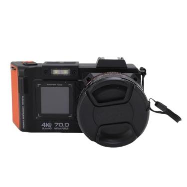 Imagem de aqxreight Câmera Digital 4K 4K de 70mp Com Flash 50x Zoom Wi -Fi DSLR Câmera Com Tela Flip de 3 "e Sapatos Quentes Foco F1.8 Abertura para Fotografia Vlogging Youtube Iniciantes (BLACK)