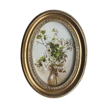 Imagem de Wswqop Moldura Ornamentada, Porta-retratos, Barroco, Presente, Design Vintage, Porta-fotos Oval para Corredor, Mesa, Decoração de Casa, 6 Inch