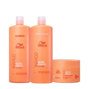Imagem de Kit Wella Professionals Invigo Nutri-Enrich Salon Máscara P (3 produtos)