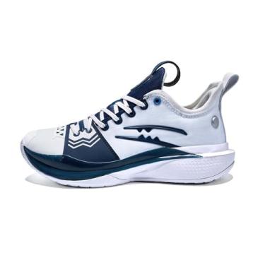 Imagem de Novetra Tênis de basquete masculino de cano baixo com malha colorida antiderrapante(Blue,41 BR)