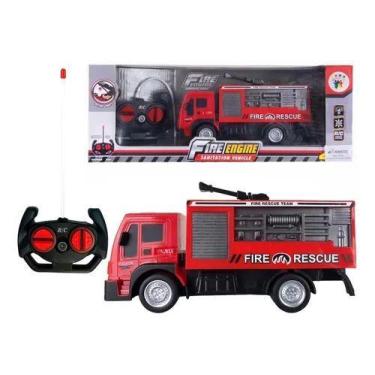 Imagem de Brinquedo Infantil Caminhão Bombeiro De Controle Remoto - TOYS