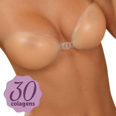Imagem de Sutiã Auto Adesivo Bojo De Silicone Unbra Creme Nude BEGE GG - CX - UB